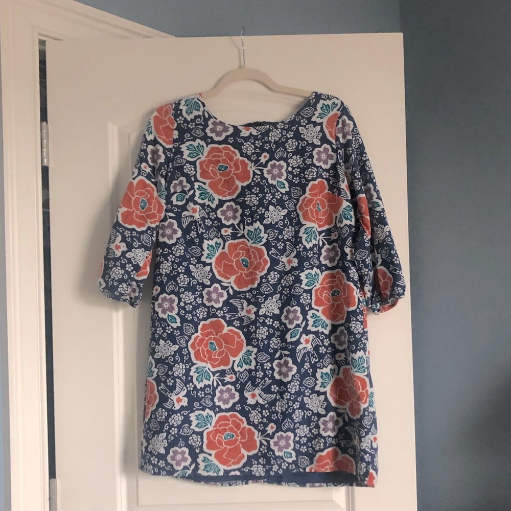 Old Navy Floral Dress Medium Blue
